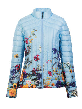 Rock Floral Down Jacket Lt Blue 3XL