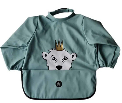 Baby Livia Long Sleeve Bib Isak The Polar Bear