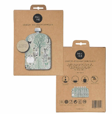 Baby Livia Squeezy Reusable Food Pouch Forest