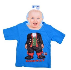 Kidz Of Norway T-Shirt Bunad Blue 1-2 Year