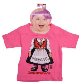 Kidz Of Norway T-Shirt Bunad Pink 2-4 Year