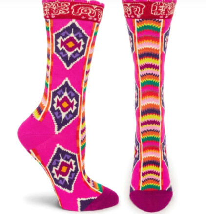 Ozone Sock Ladies Eyes Fuchsia
