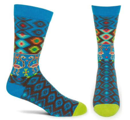 Ozone Sock Mens Iban Blue