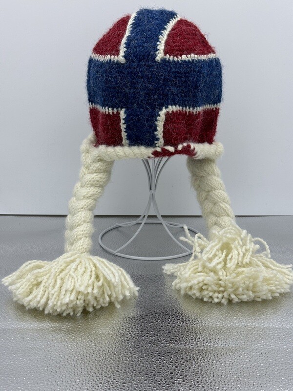 Peruvian Trading Flag pattern girl hat with braids