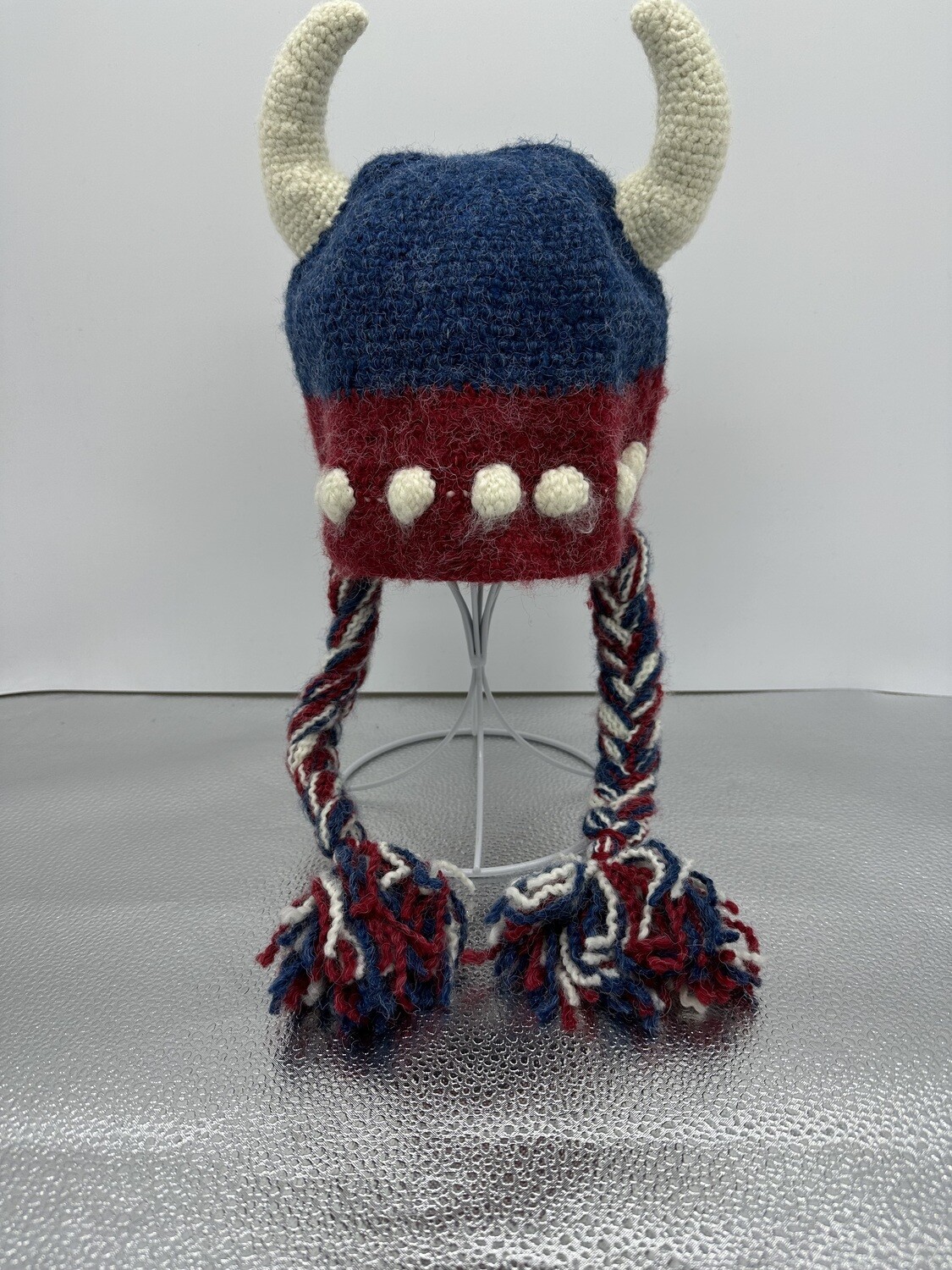Peruvian Trading Viking Hat with Braids