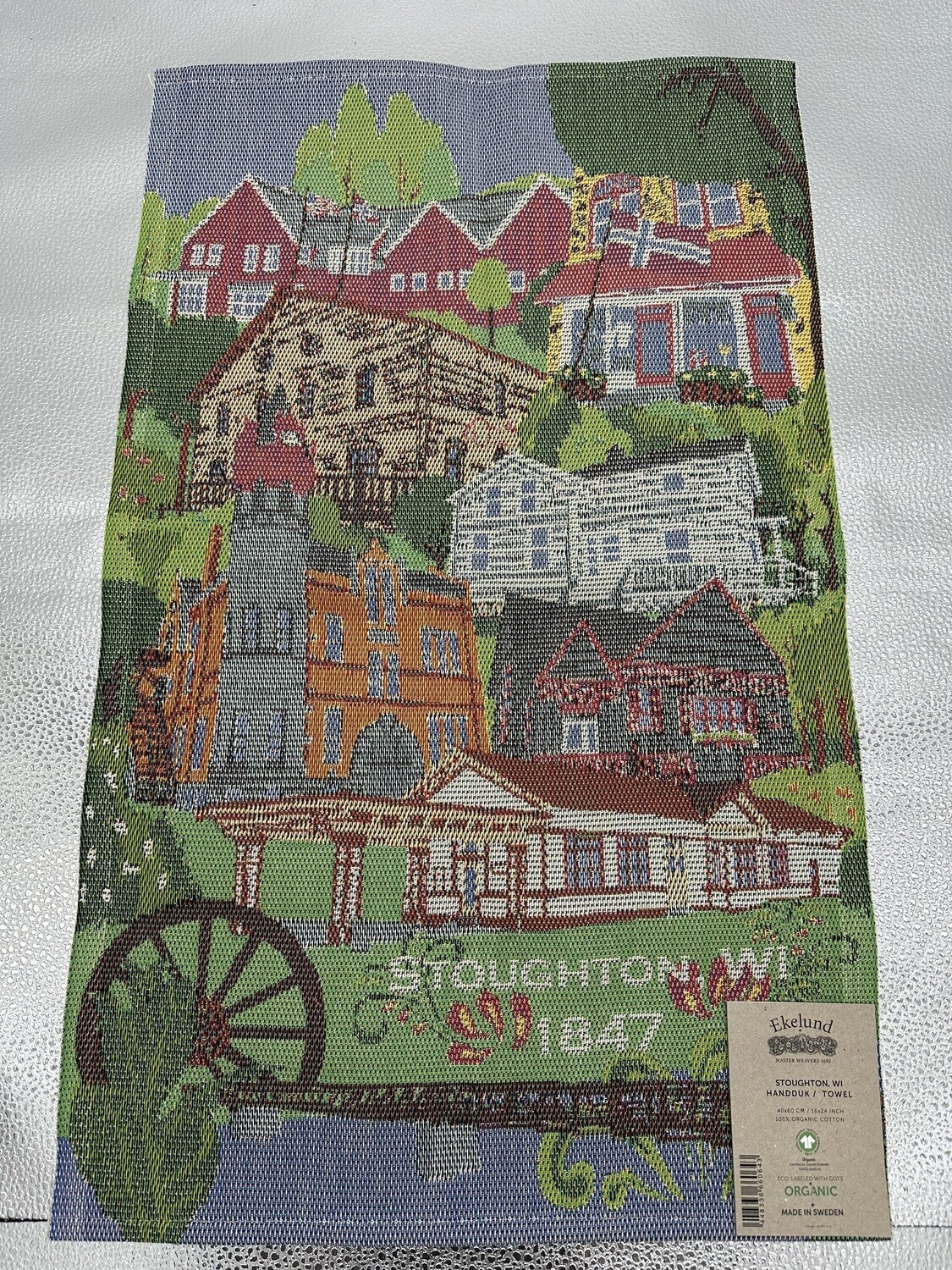 Ekelund Stoughton Wisconsin Towel 16&quot;x24&quot;