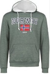Hoodie Dark Grey Stitched Norway L