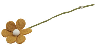 Felt Simple Flower Yellow