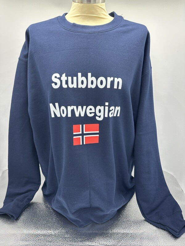 Crewneck Blue Stubborn Nor. 4XL