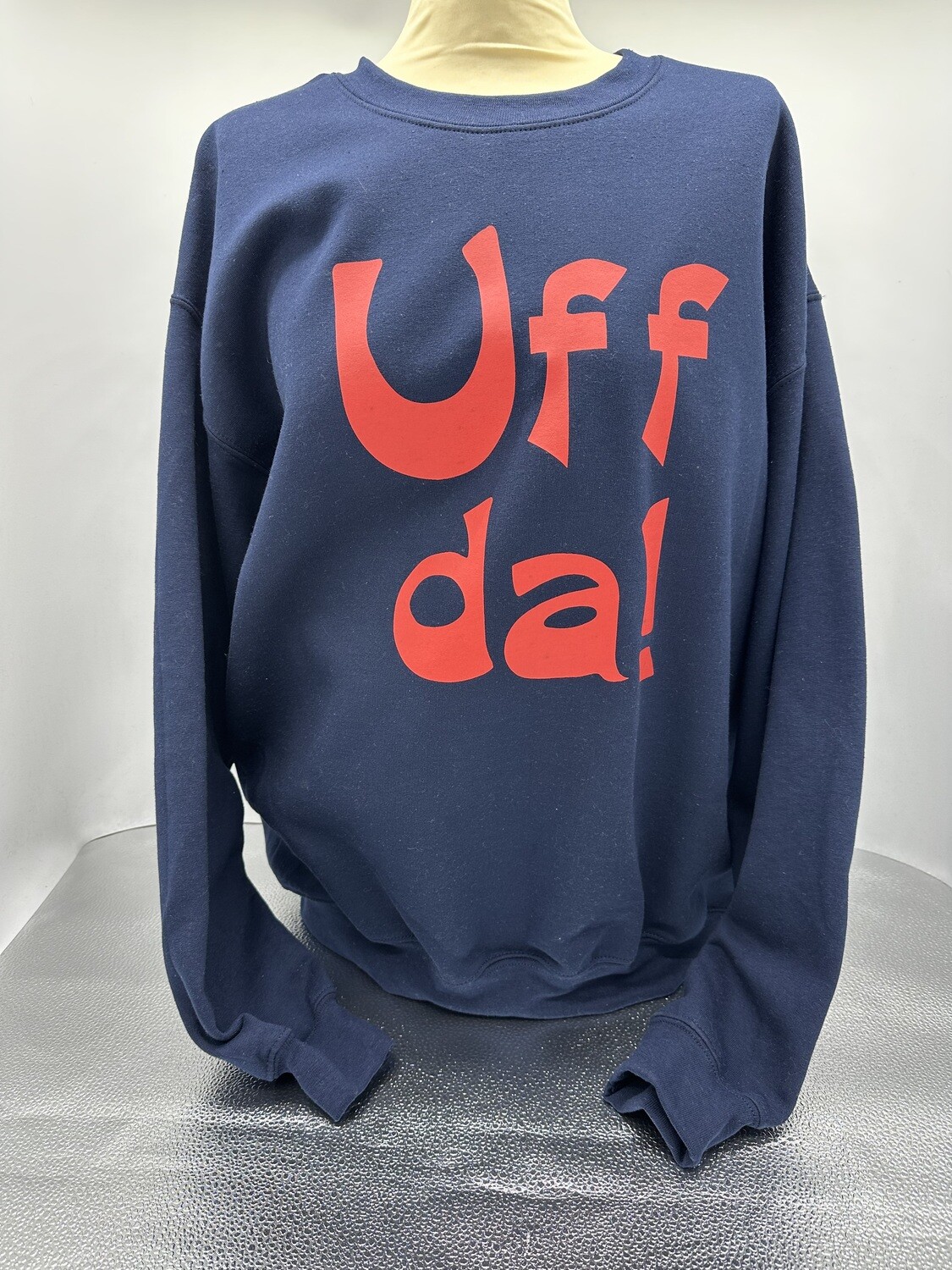 Crewneck - Blue - Uff Da - 2XL