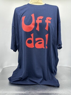 Tshirt Blue Uffda 3xl+
