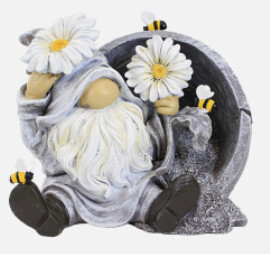Roman 6.75&quot; Gnome In Flower Pot