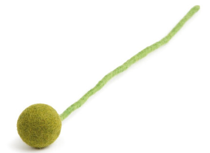 Felt Flower Xlarge Green Ball