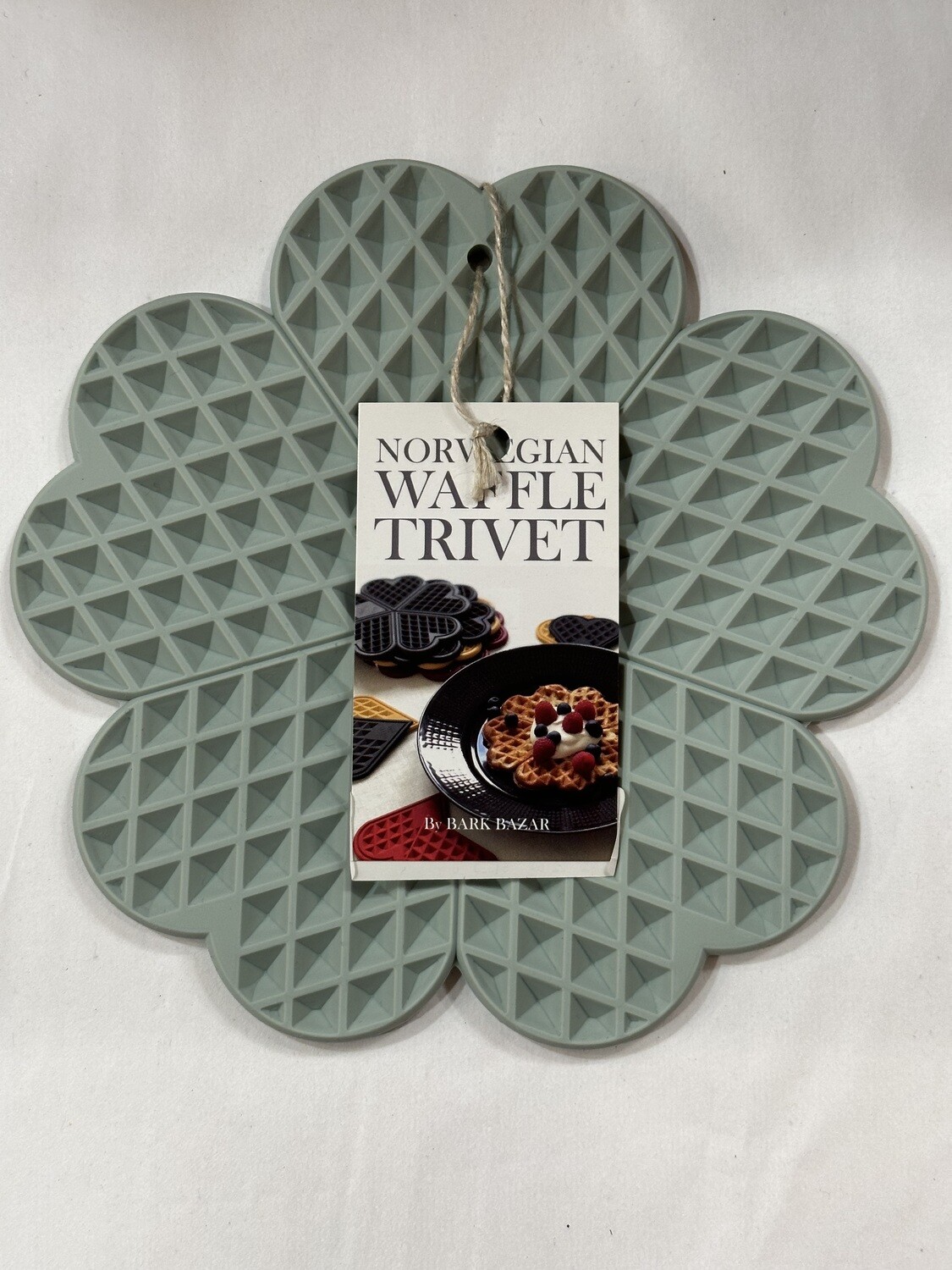 Silicone Waffle Trivet-Sea Foam