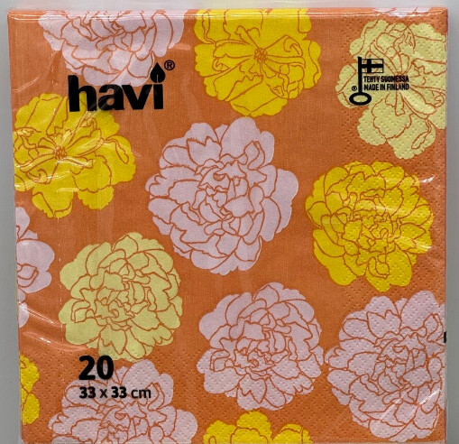Havi Lunch Napkins Orange Blossoms