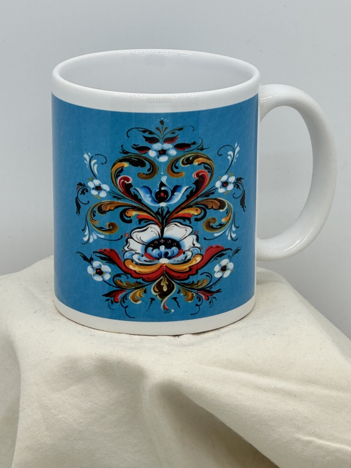 Coffee Mug Lorentzen Blue Rosemaling