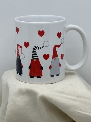 Coffee Mug-Gnome/ Hearts