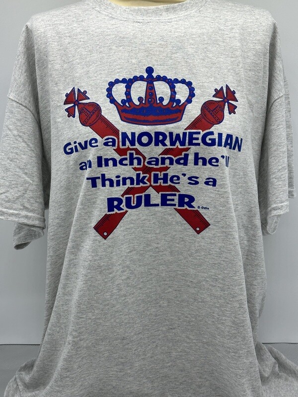 Tee Shirt Norwegian Inch Ruler XXL