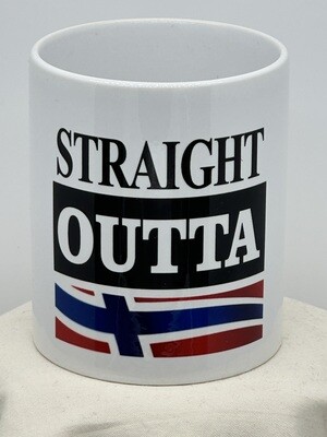 Coffee Cup 10oz Straight Outta Norway mrs