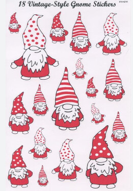 Stickers Gnome Vintage Style