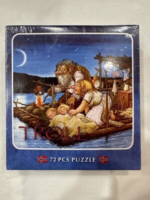 Small Puzzle Trolls On A Raft