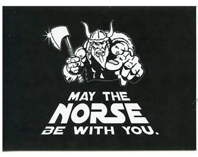 Notecards-May The Norse B W/u