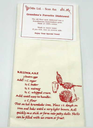 Odin Ltd Krumkake Grandma&#39;s Dishtowel