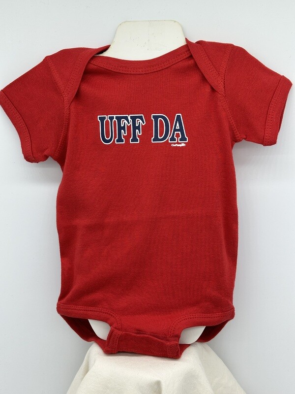 Onesie -Red Uff Da - 24M