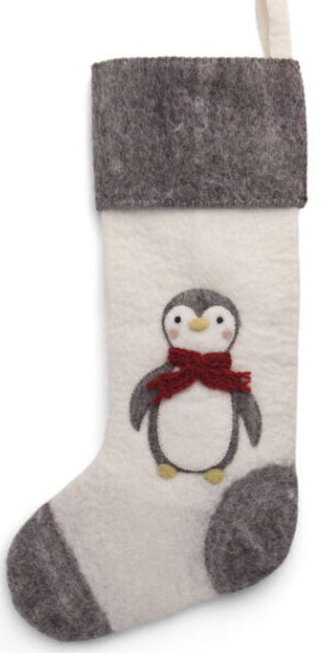 Felt Stocking With Penguin