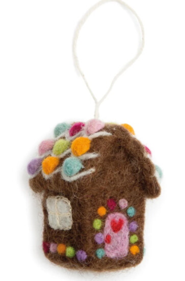Felt Ornament Mini Gingerbread House