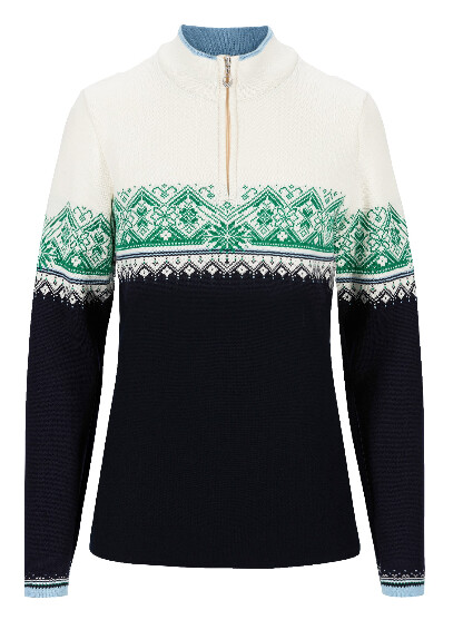 Moritz Fem Sweater XL Navy/Green/Off White
