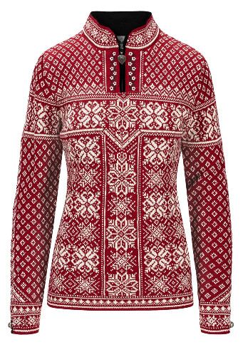 Peace Fem Sweater L Red Rose/Off White