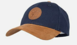 Cap Navy Faux Suede