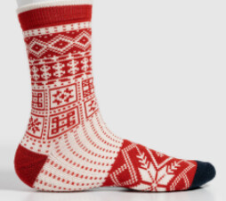 Dale Of Norway Red Wh Ol History Socks L/xl