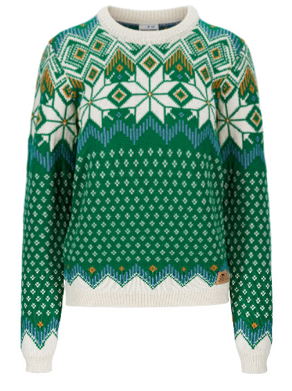 Vilja Fem Sweater M Green /Off White