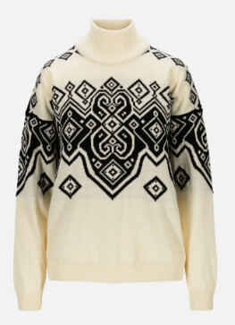 Falun Heron Fem Sweater M Off White/Black