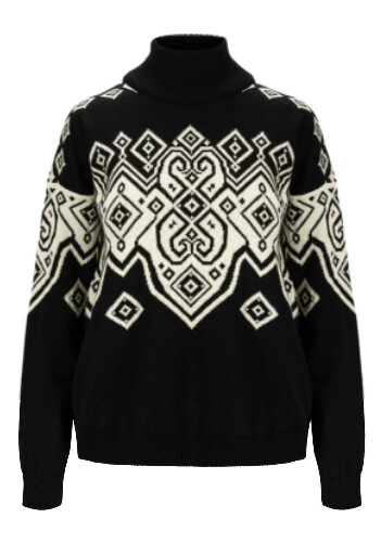 Falun Heron Fem Sweater XL Black/Off White
