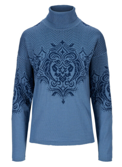 Rosendal Fem Sweater S Blue Shadow/Indigo