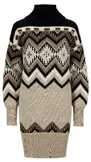 Skala Dress M Sand/Black/Beige