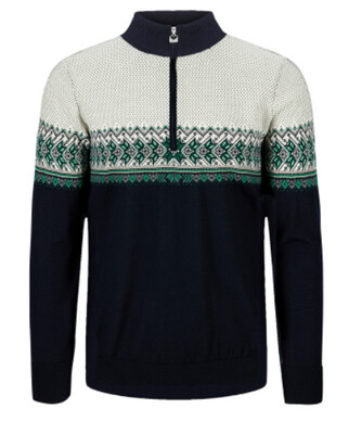 Hovden Masc Sweater L Navy/Green/Off White