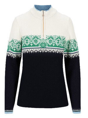 Moritz Fem Sweater M Navy/Green/Off White