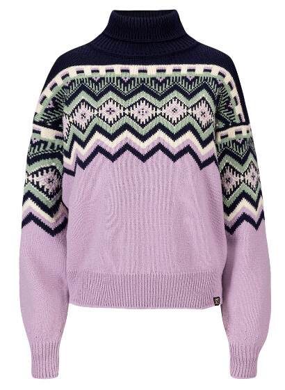Randaberg Fem Sweater M Lavender/Navy/Green