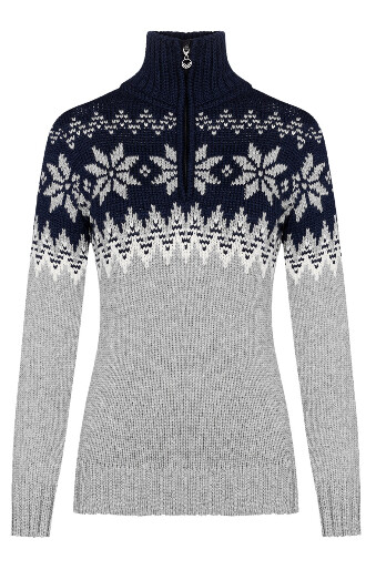 Myking Fem Sweater XL Charcoal/Off White/Navy