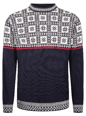 Tyssoy Masc Sweater XL Navy/Off White/Red