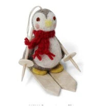 Felt Penguin On Skis