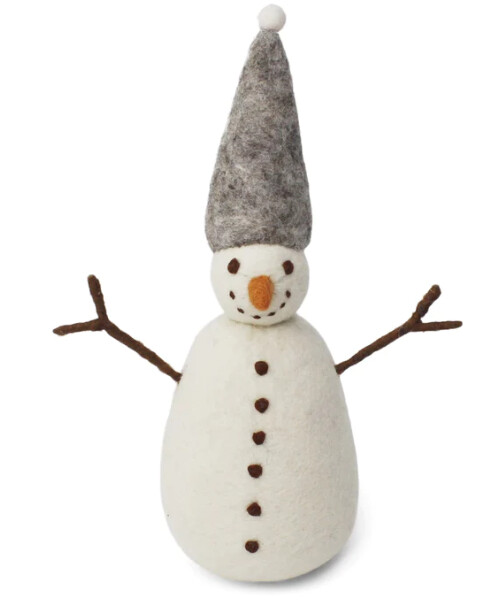 Felt Big Snowman Gray