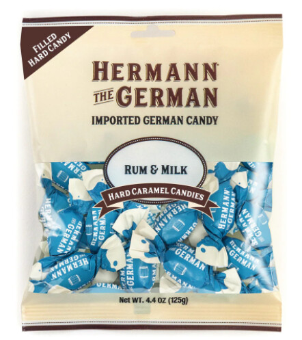 Hermann Rum Milk Hard Caramel Candy