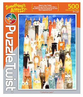 Puzzle Twist Colorful Cats
