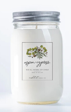 Market Street Candle Aspen Cypress