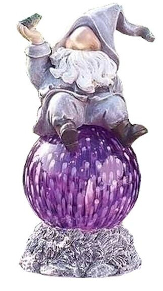 Roman LED Gnome Purple Solar